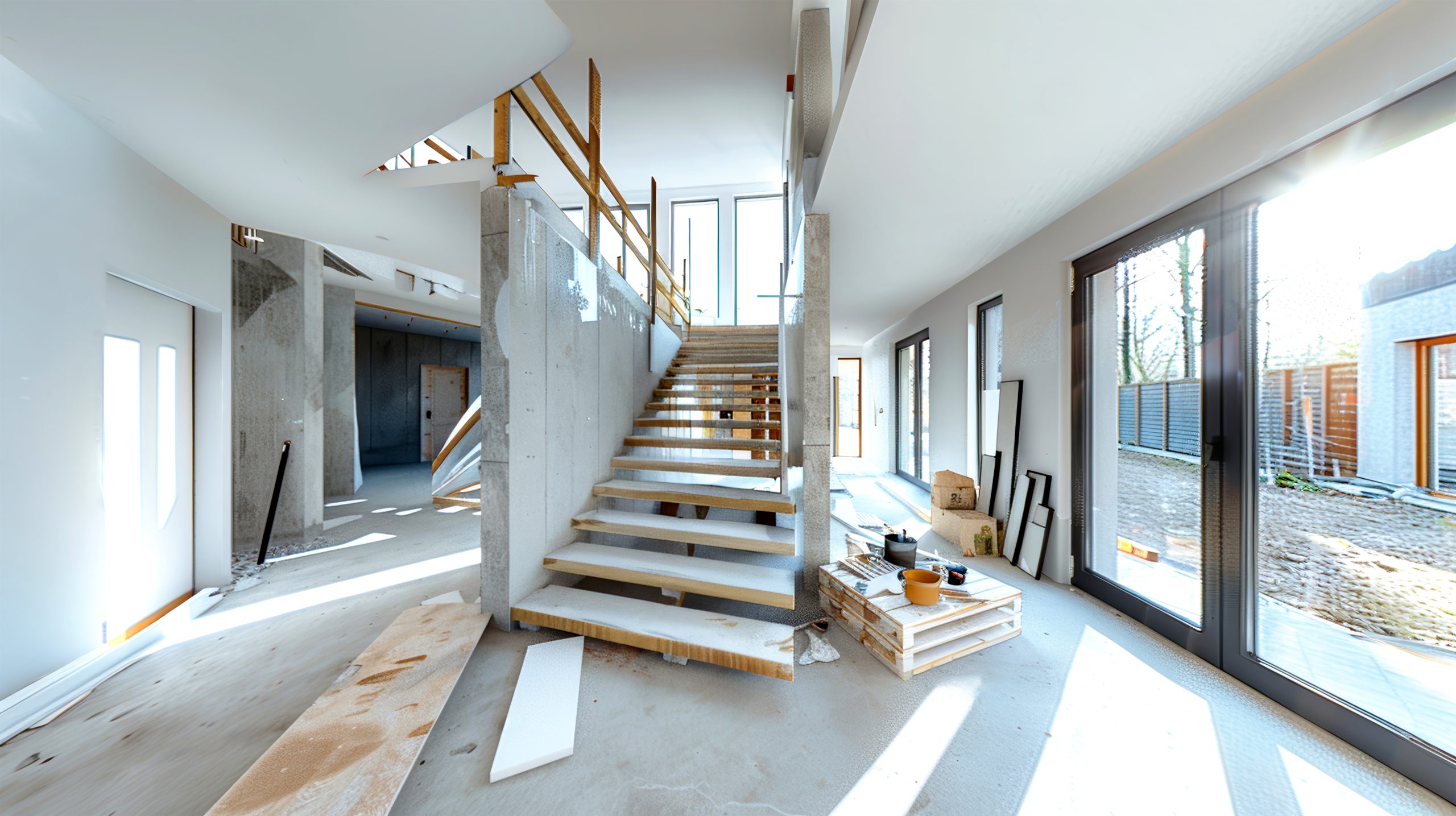 Saniertes, helles Treppenhaus – Referenzprojekt